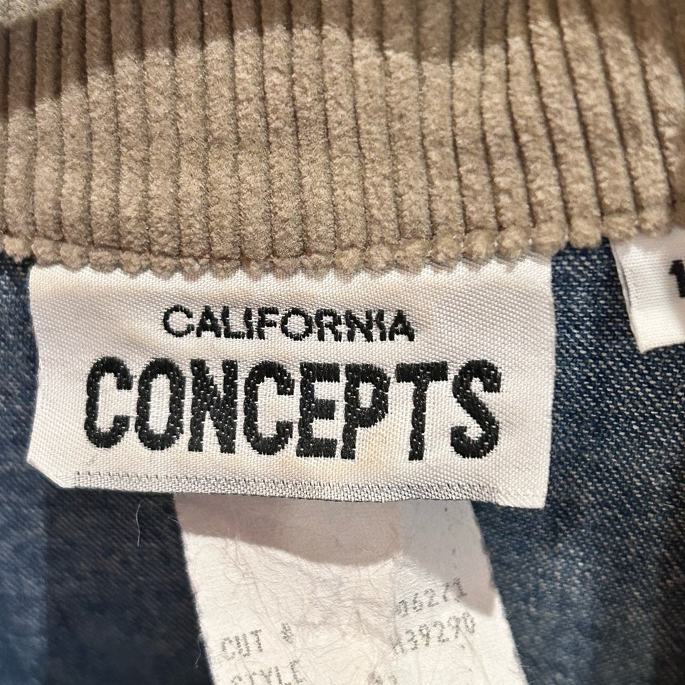 Denim and Patterned Maxi Dress California concepts - Picture 2 of 4